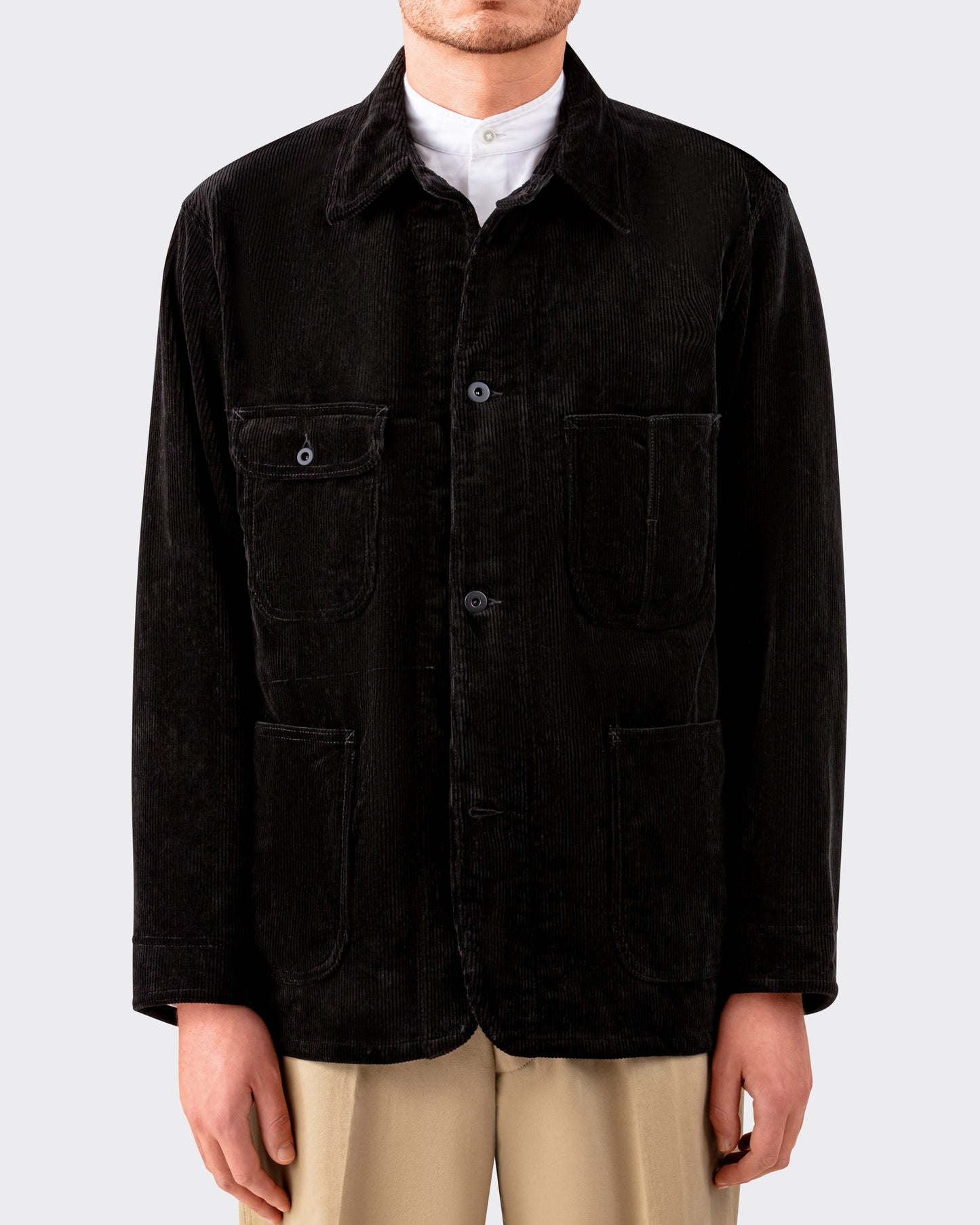 “JACKSON” Corduroy Jacket : Black
