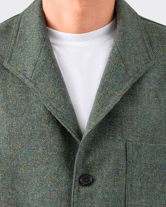 Teba Jacket en Tweed : Vert Empire