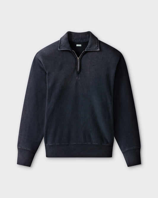 Sweatshirt Col Zippé : Noir