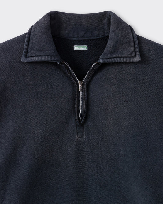Sweatshirt Col Zippé : Noir