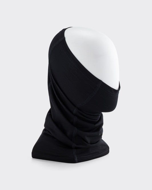 Wool Jersey Neck Warmer : Black