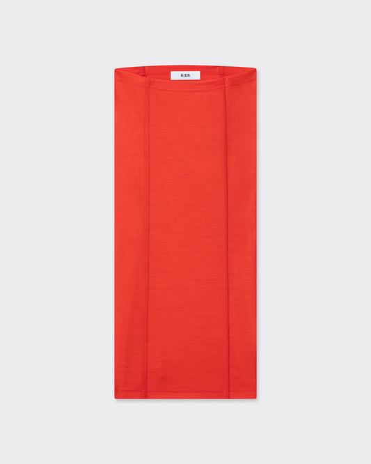 Wool Jersey Neck Warmer : Orange