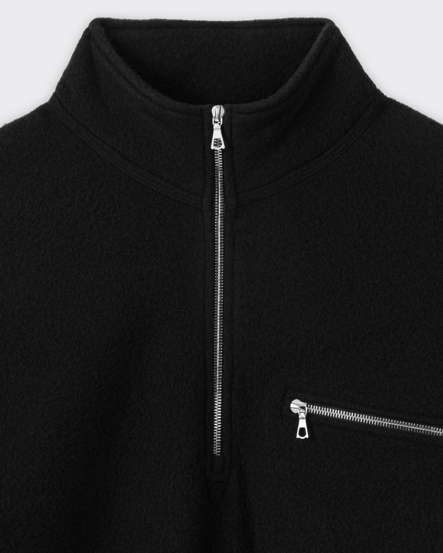 Polaire en Laine : Noir