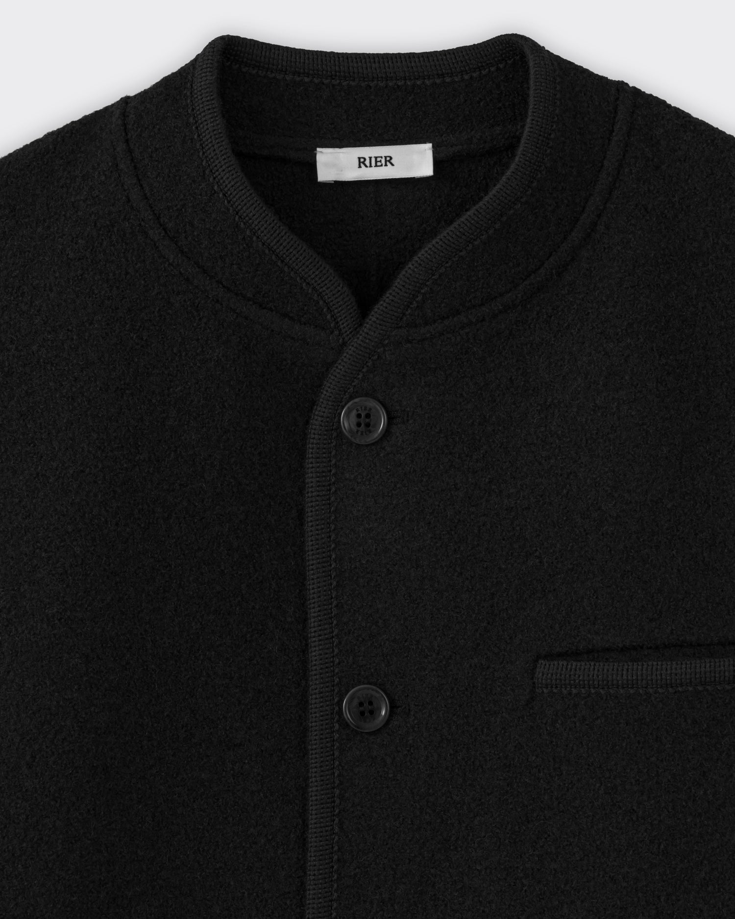 Rier Veste Walker en Laine Noir – Beige Habilleur