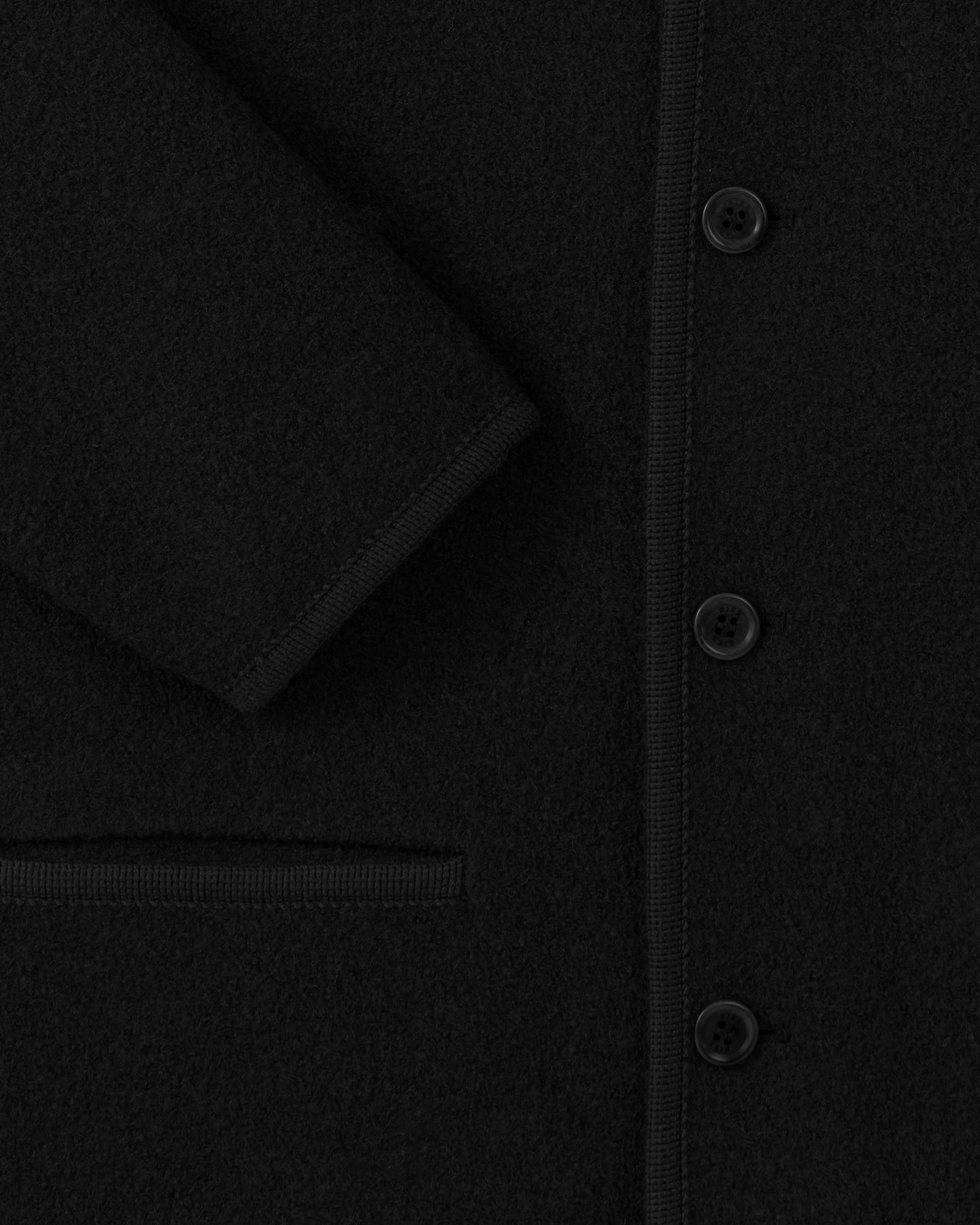 Walker Wool Jacket: Black