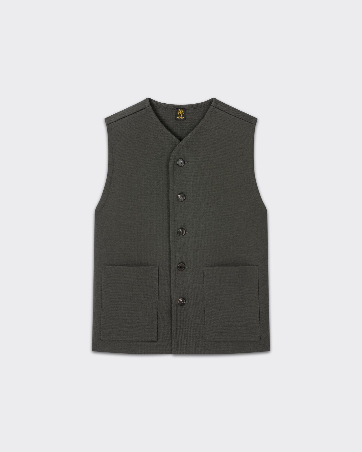 Gilet en Laine Mérinos : Vert Olive