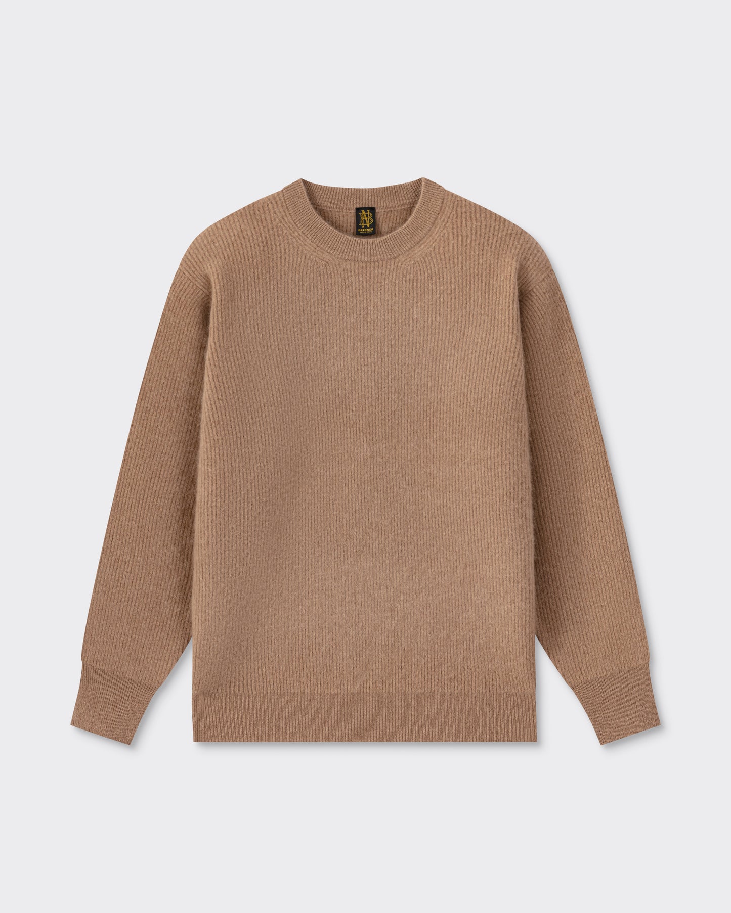 Pull Col Rond en Cachemire Alashan : Camel