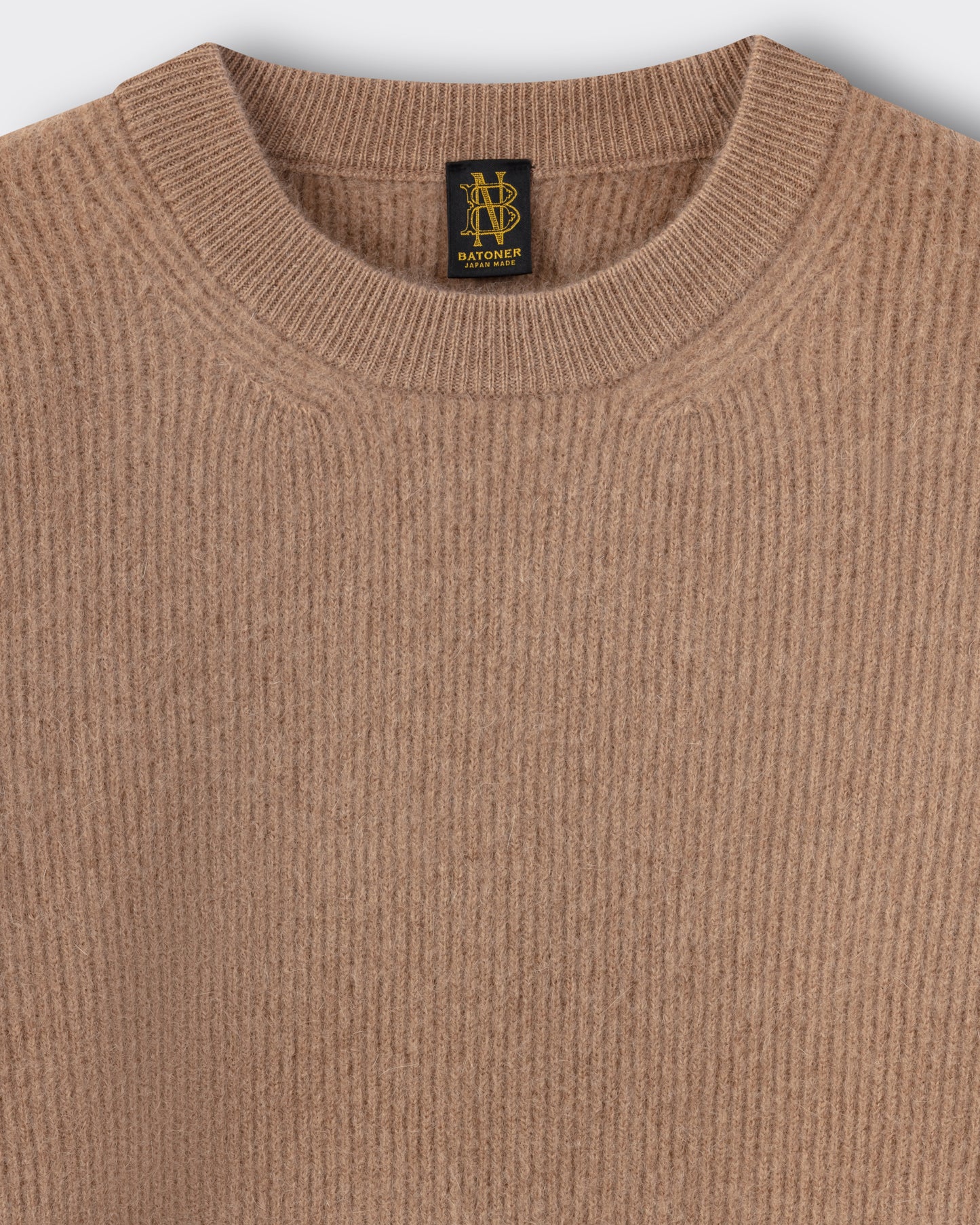 Pull Col Rond en Cachemire Alashan : Camel