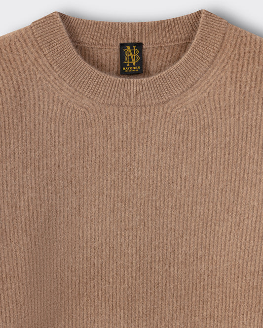 Alashan Cashmere Crewneck Sweater: Camel