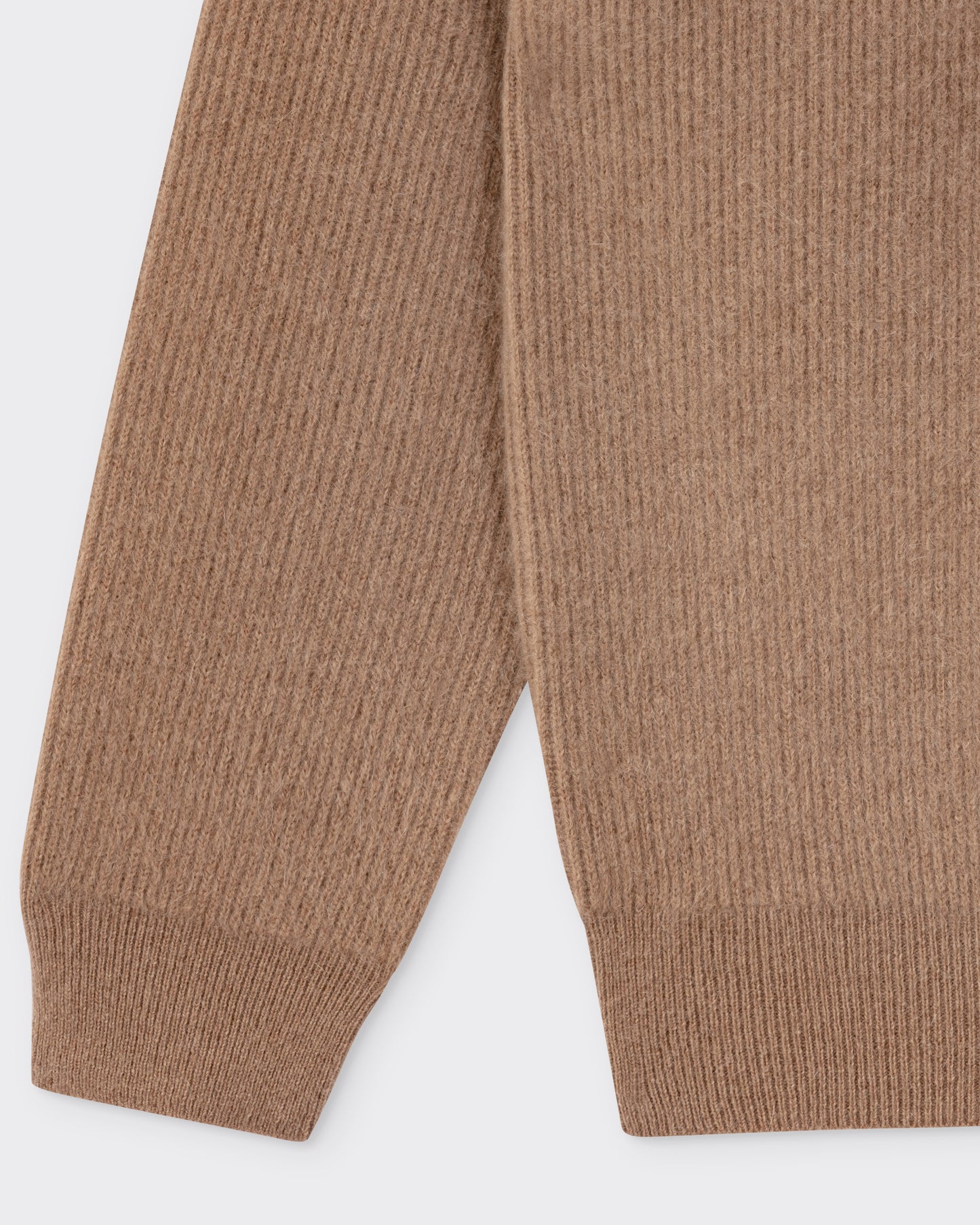 Pull Col Rond en Cachemire Alashan : Camel