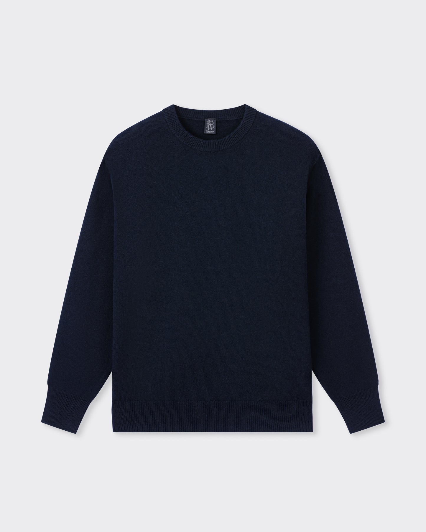 Pull Col Rond en Cachemire : Marine