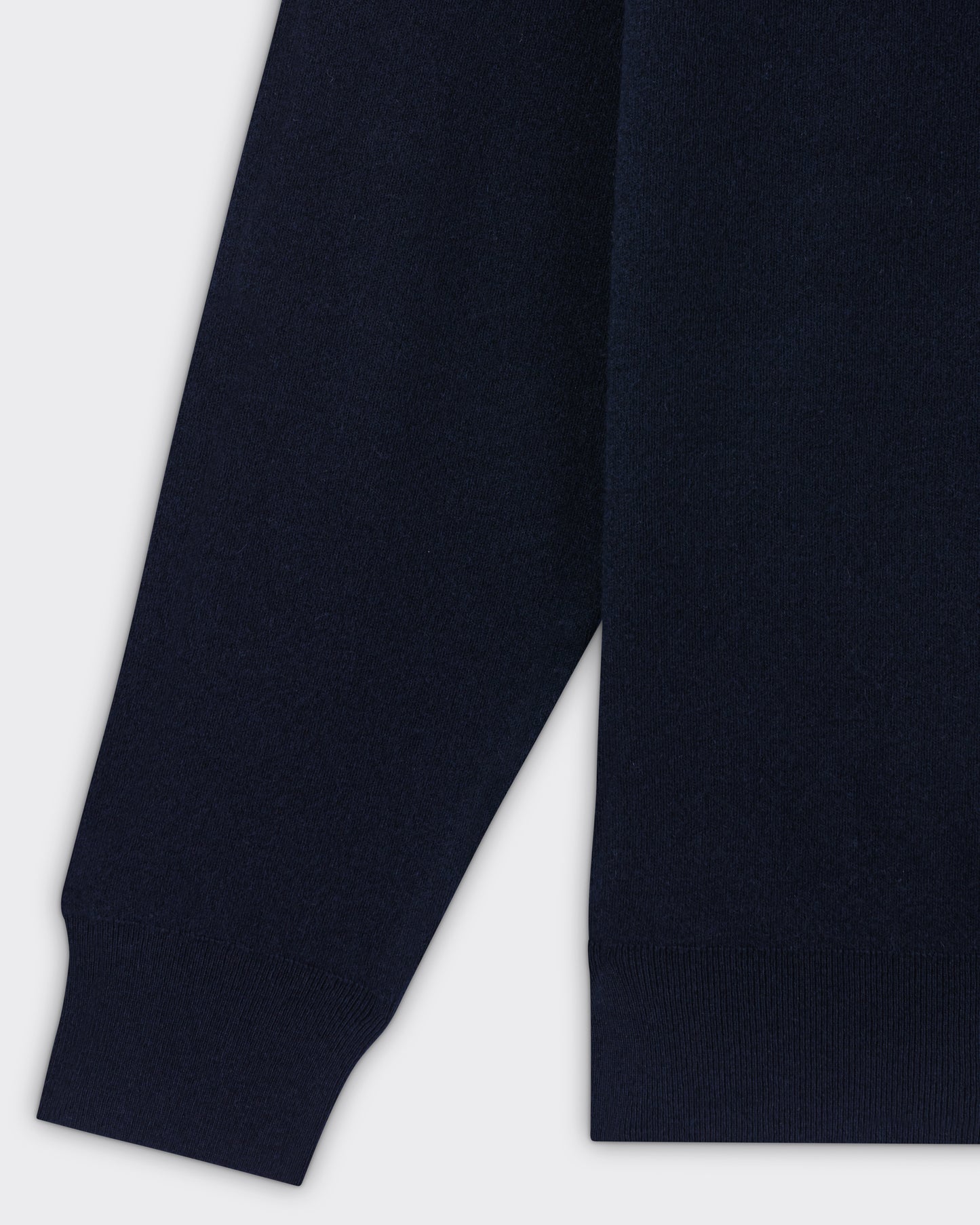 Cashmere Mock Neck Sweater: Navy
