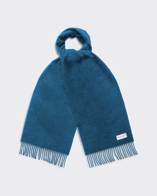 Écharpe Cachemire : Bleu Pétrole