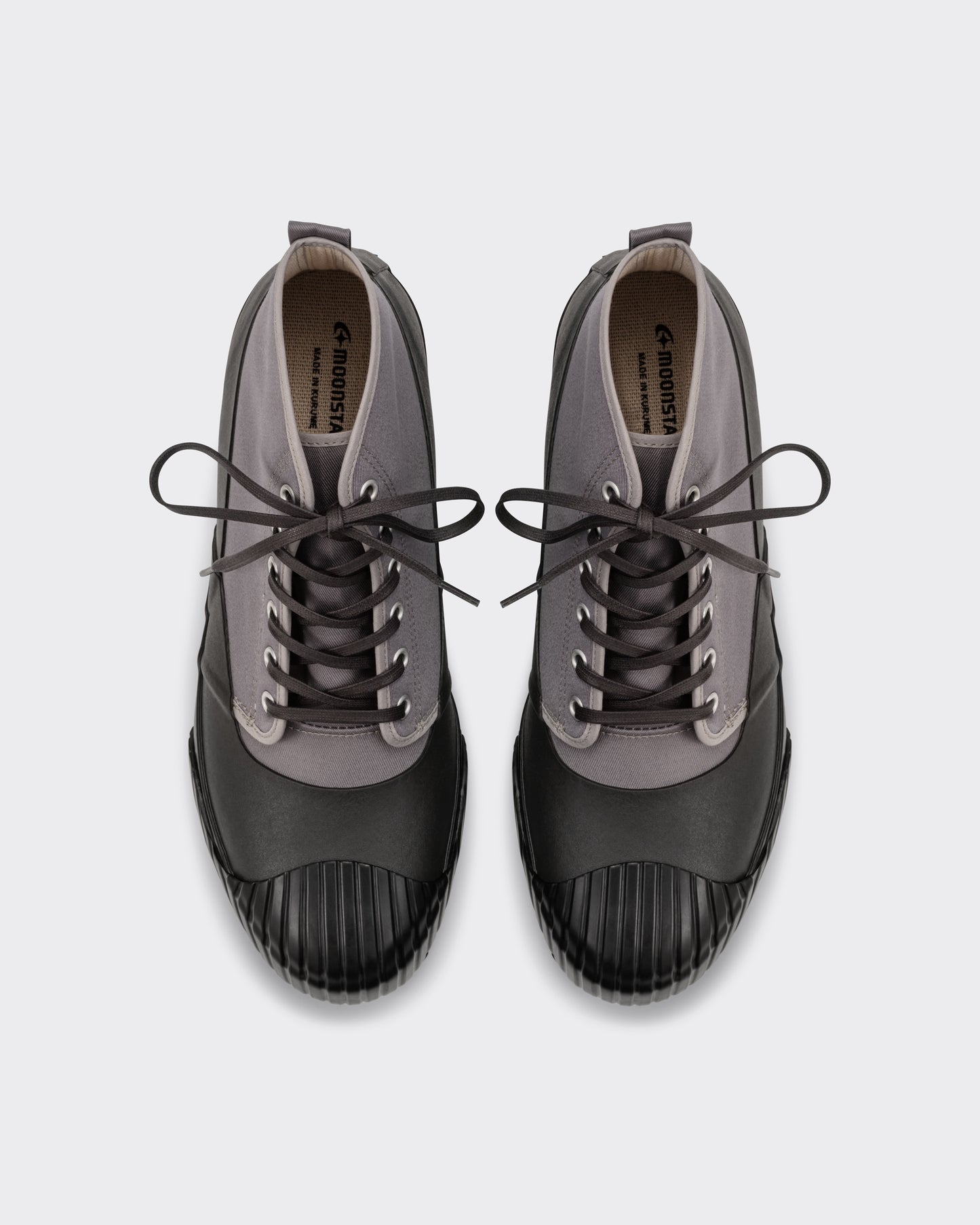 Moonstar Allweather waterproof canvas trainers in lavender grey, top view
