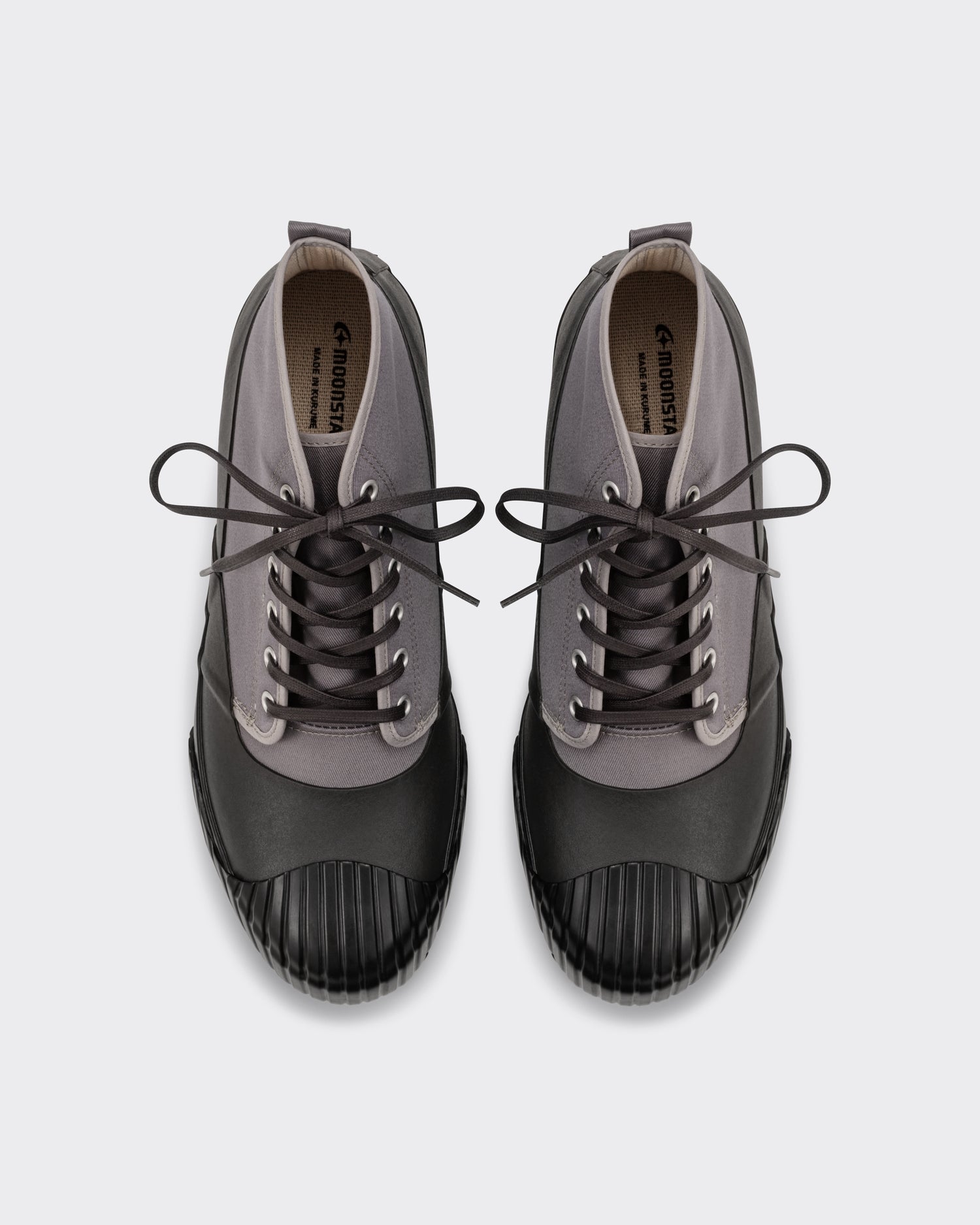 Moonstar Allweather waterproof canvas trainers in lavender grey, top view