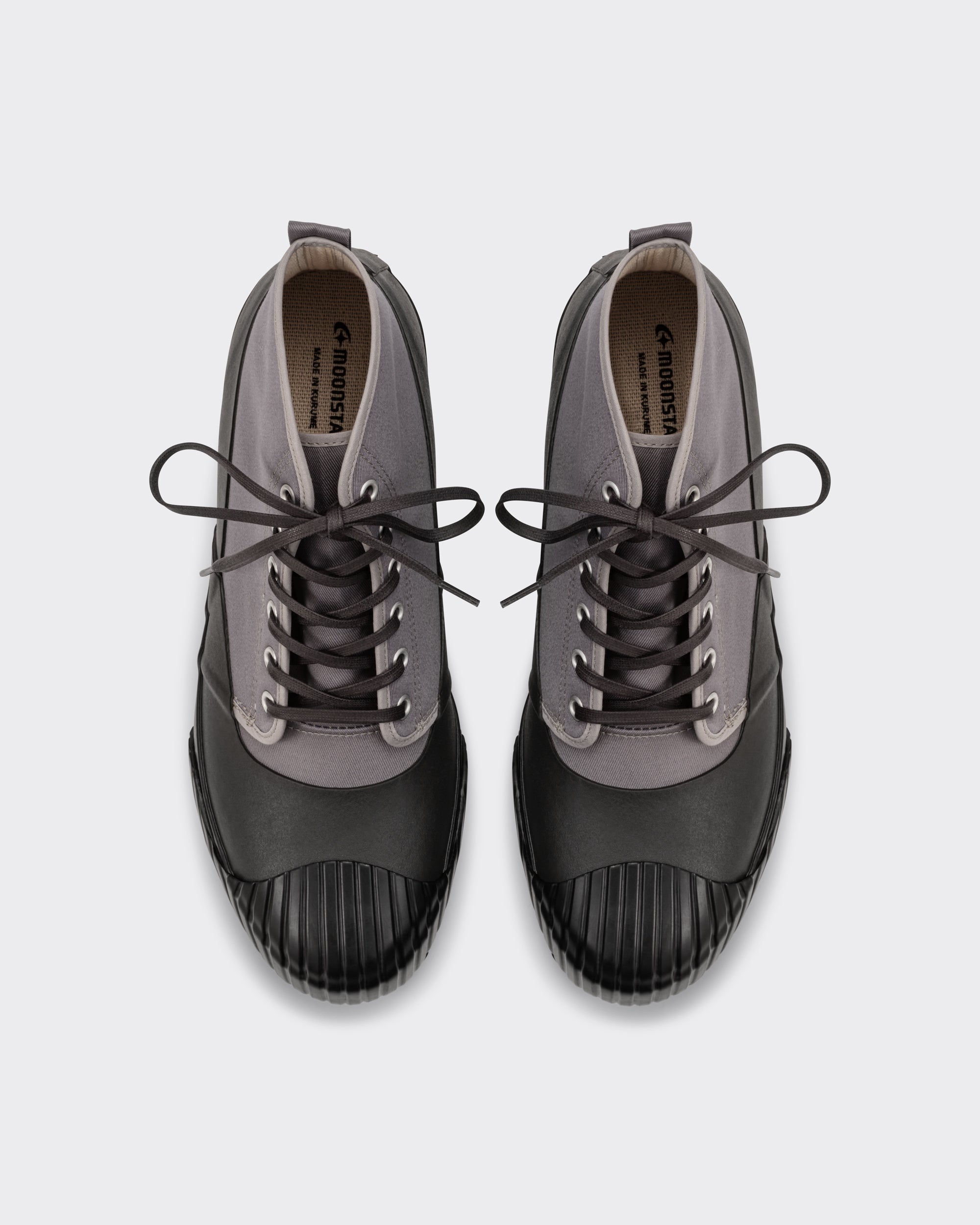 Moonstar Allweather waterproof canvas trainers in lavender grey, top view
