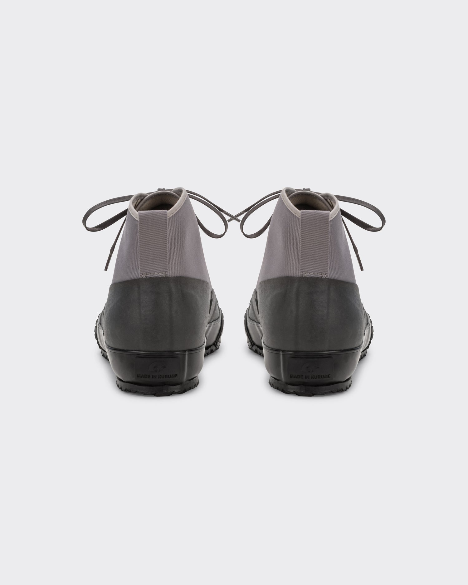 Detail of the Moonstar Allweather lavender grey waterproof canvas upper