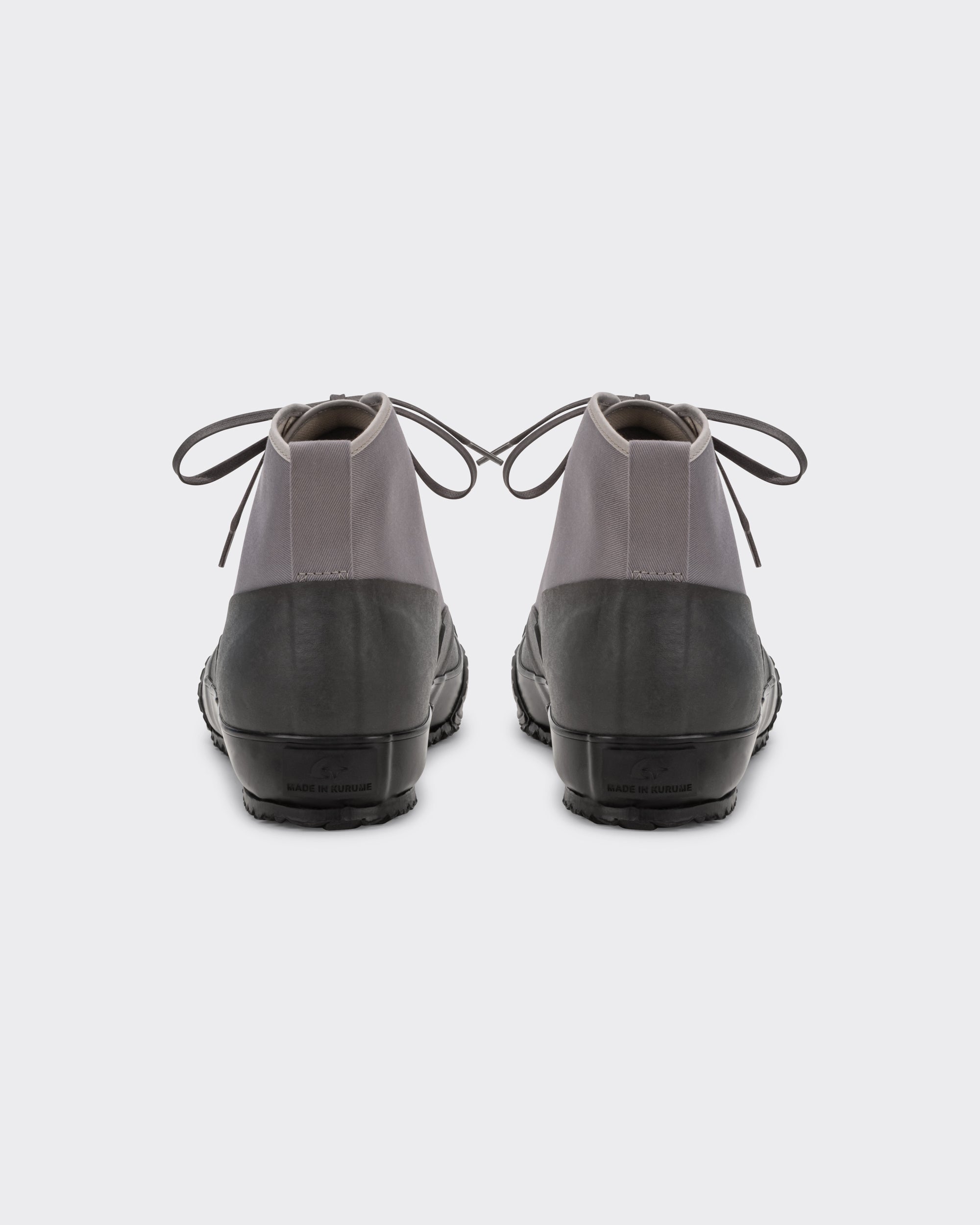 Detail of the Moonstar Allweather lavender grey waterproof canvas upper