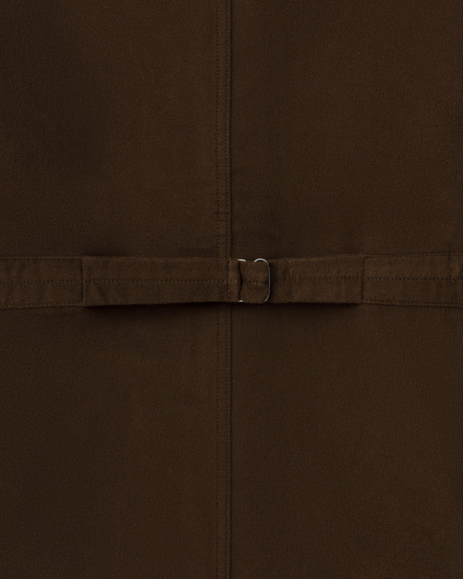T.T Lot.307 Stand Collar Jacket in dark brown moleskin, back detail