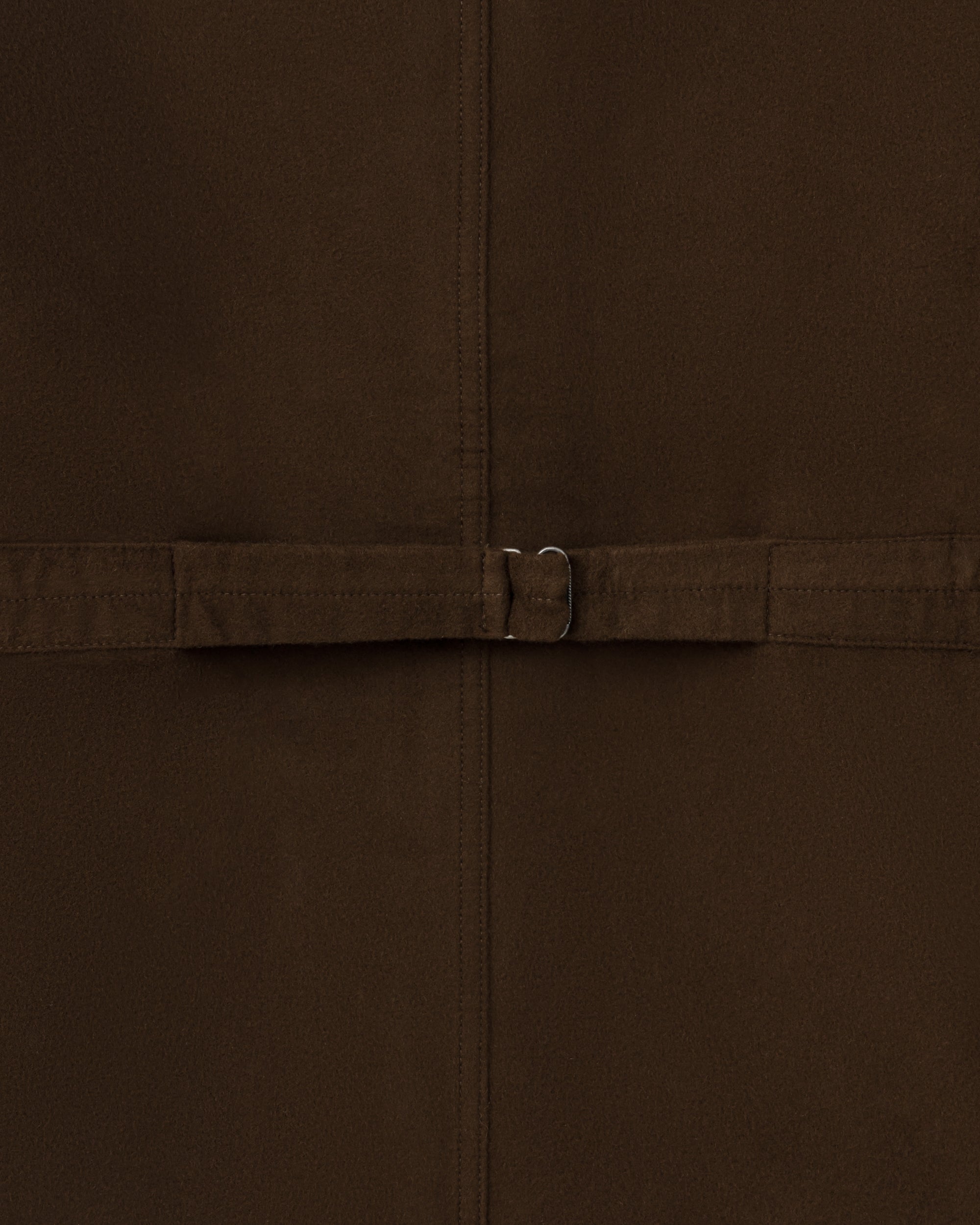 T.T Lot.307 Stand Collar Jacket in dark brown moleskin, back detail