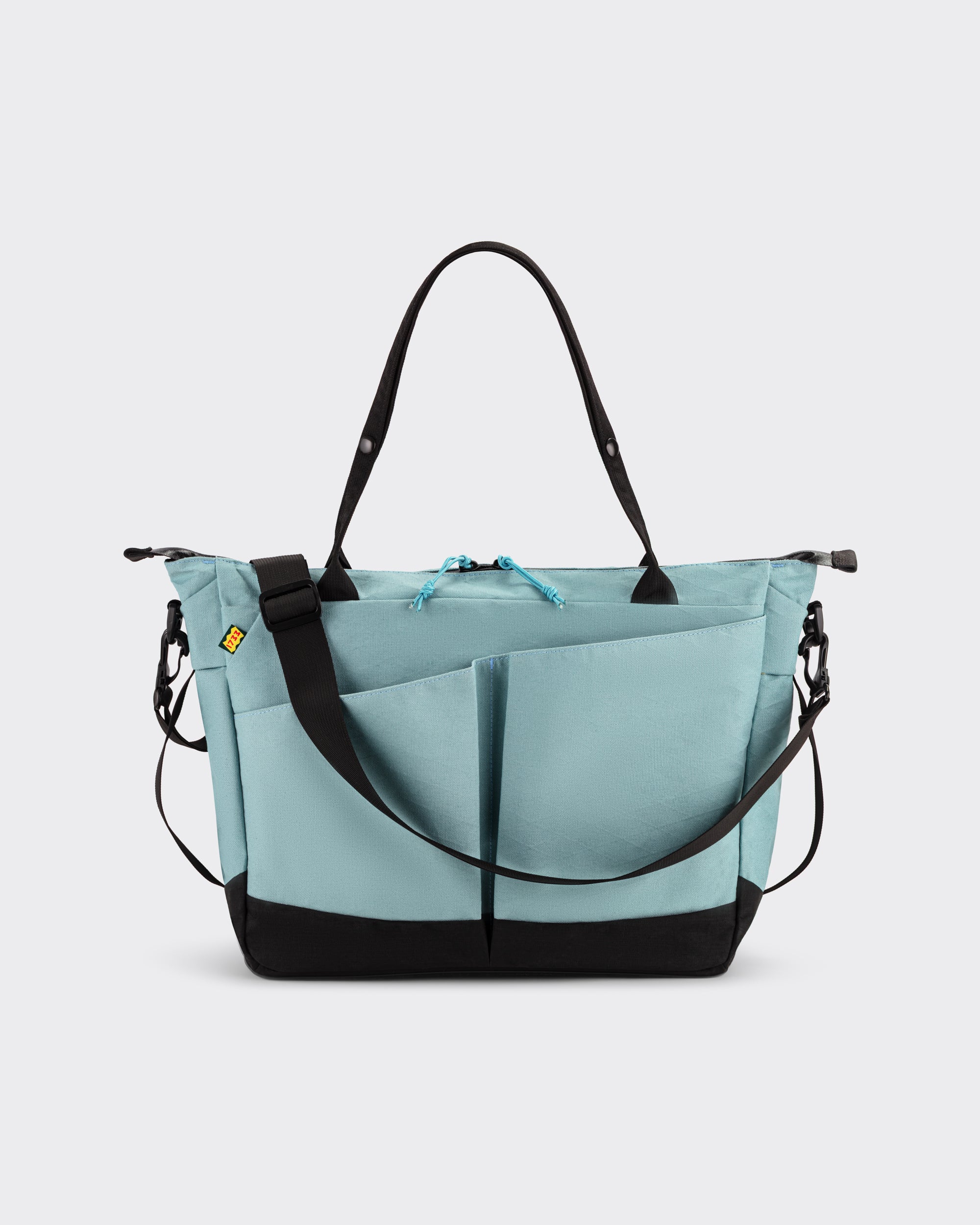 1733 Daily Tote 17.5L in glacier blue X-Pac X11 canvas, back view, BEIGE HABILLEUR PARIS