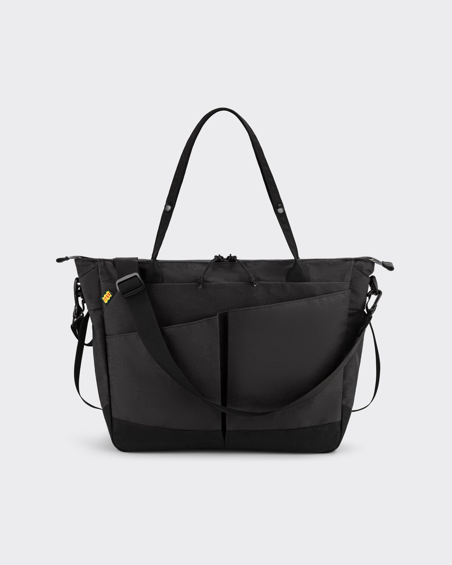 1733 Daily Tote 17.5L in charcoal X-Pac X11 canvas, back view, BEIGE HABILLEUR PARIS