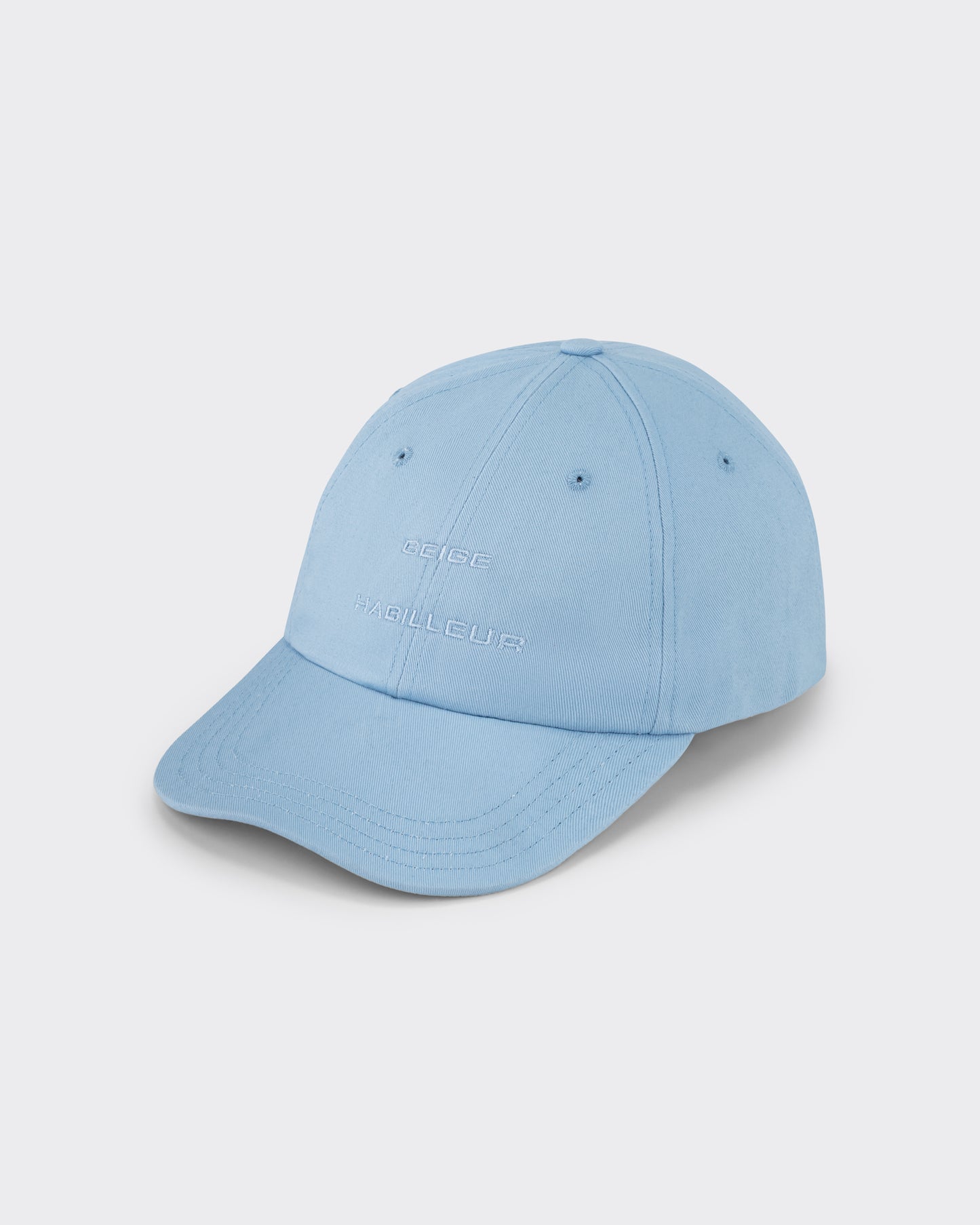 BEIGE HABILLEUR PARIS pastel blue cotton baseball cap