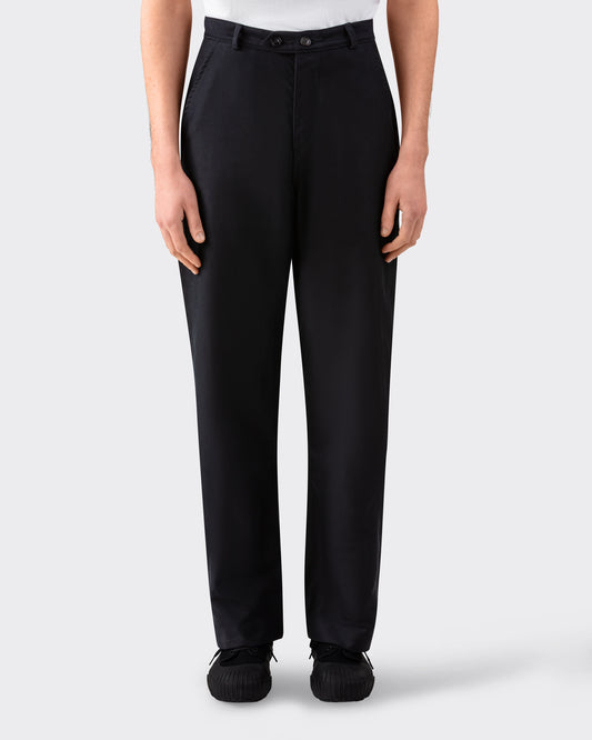 Pantalon en Moleskine de Coton : Noir