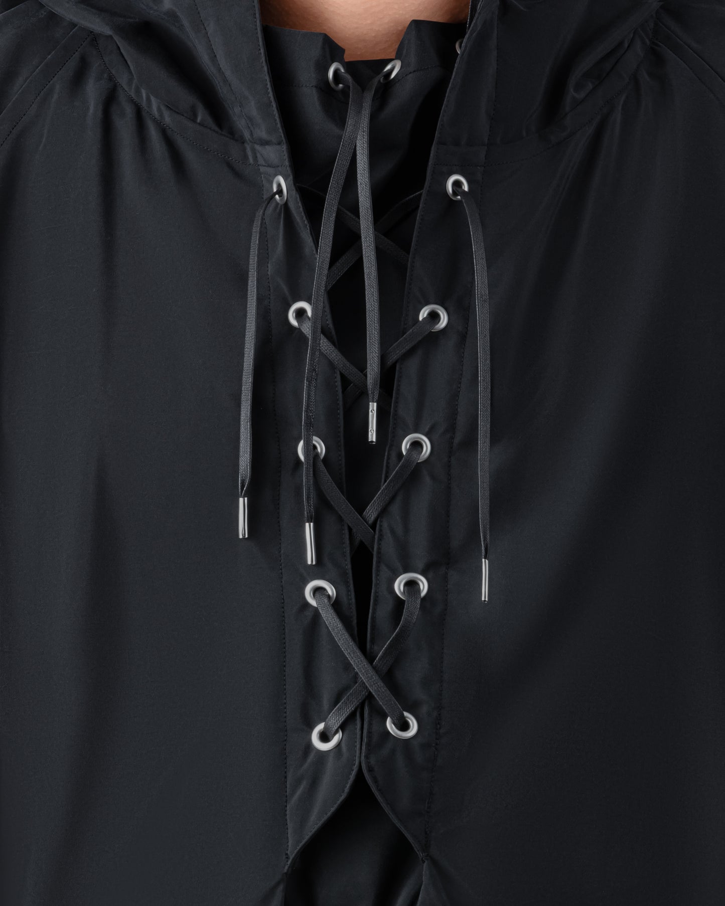 Silk Poplin Smock Black HAVERSACK