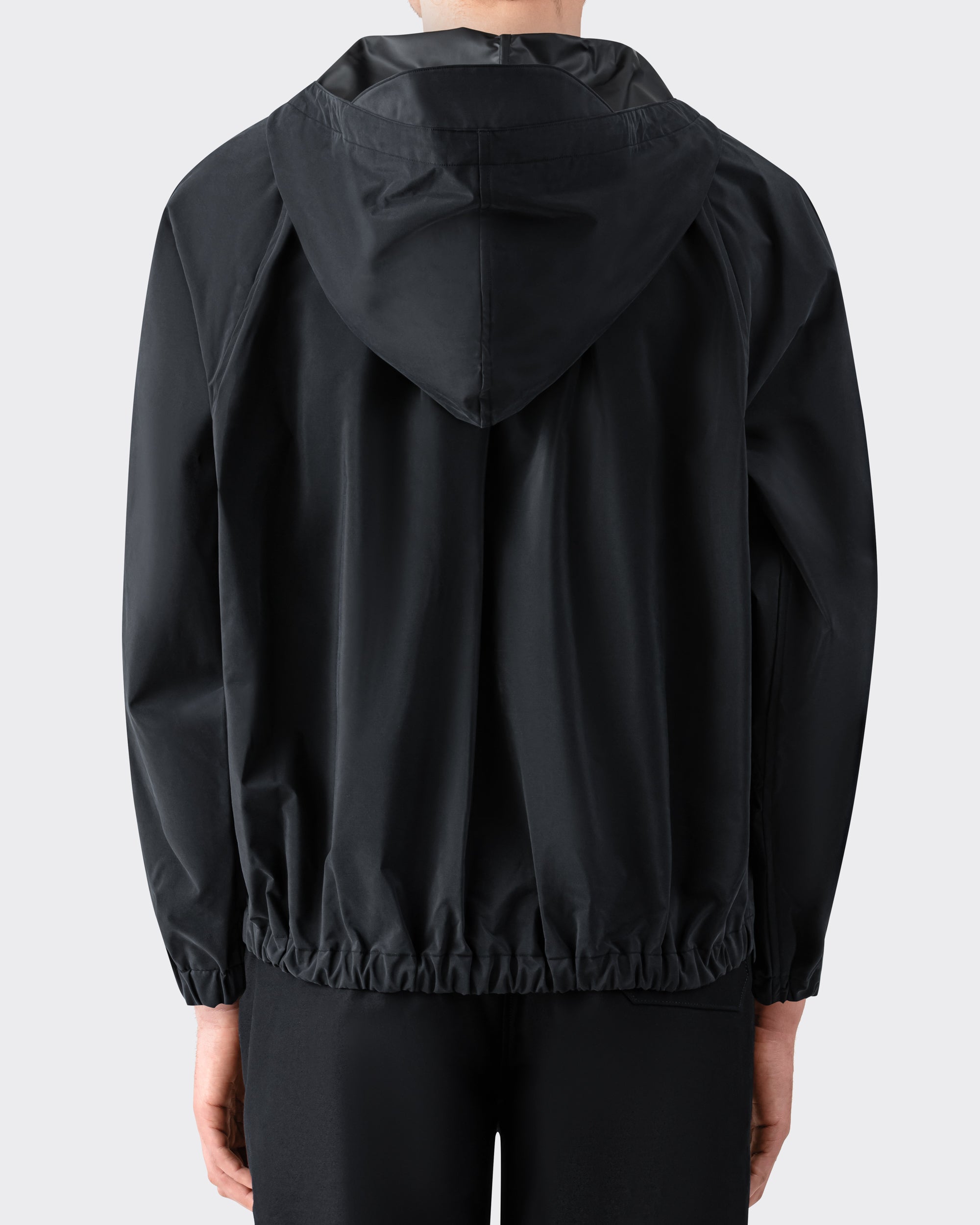 Silk Poplin Smock Black HAVERSACK