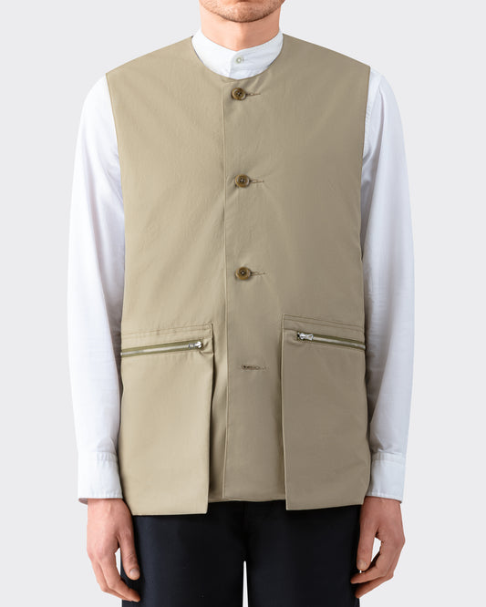 Gilet en Coton : Beige