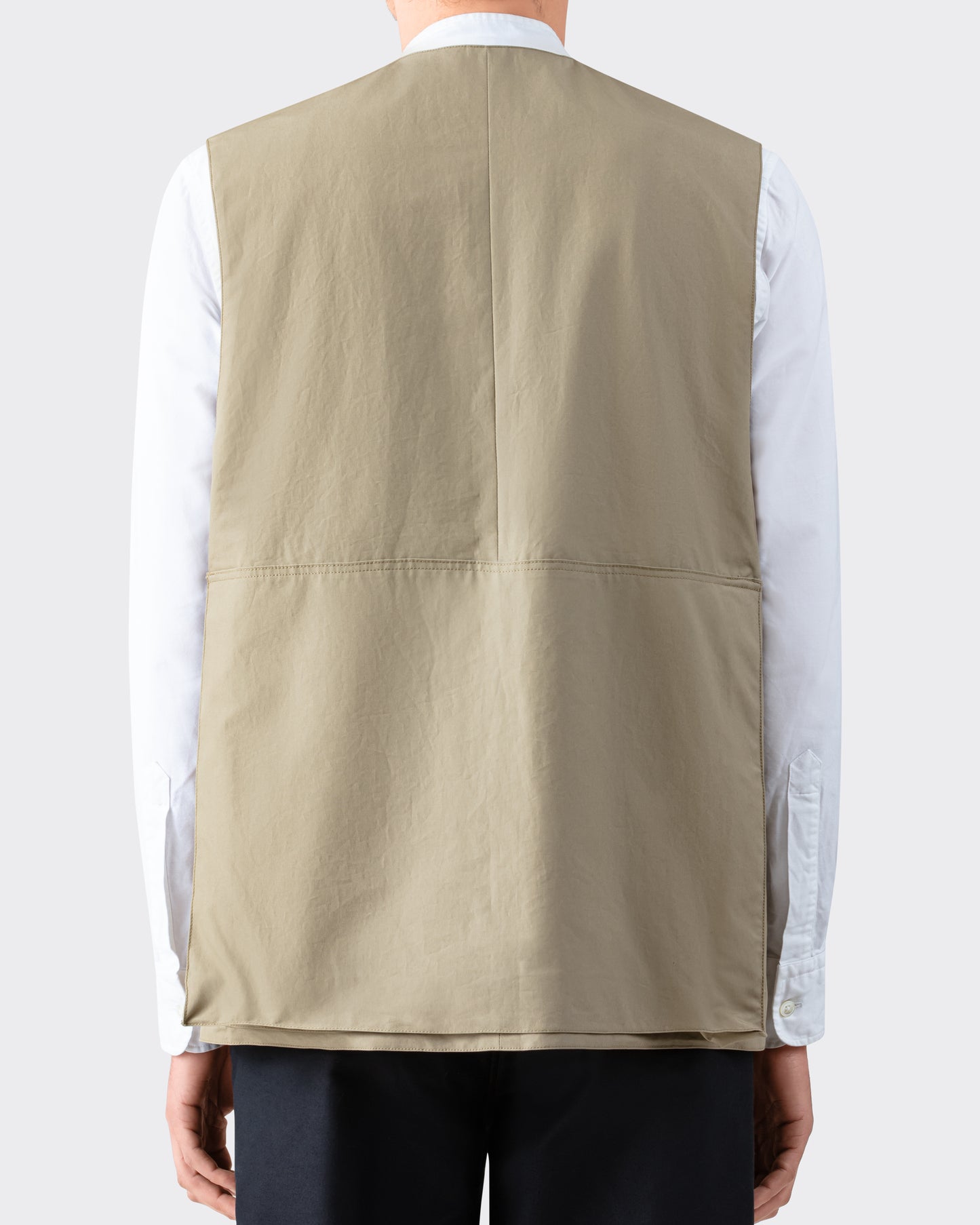Cotton Vest: Beige