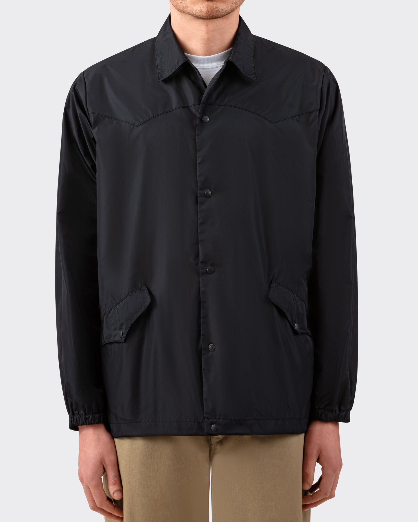 Wind Shirt Rocky Mountain nylon — Made in Japan - front view
