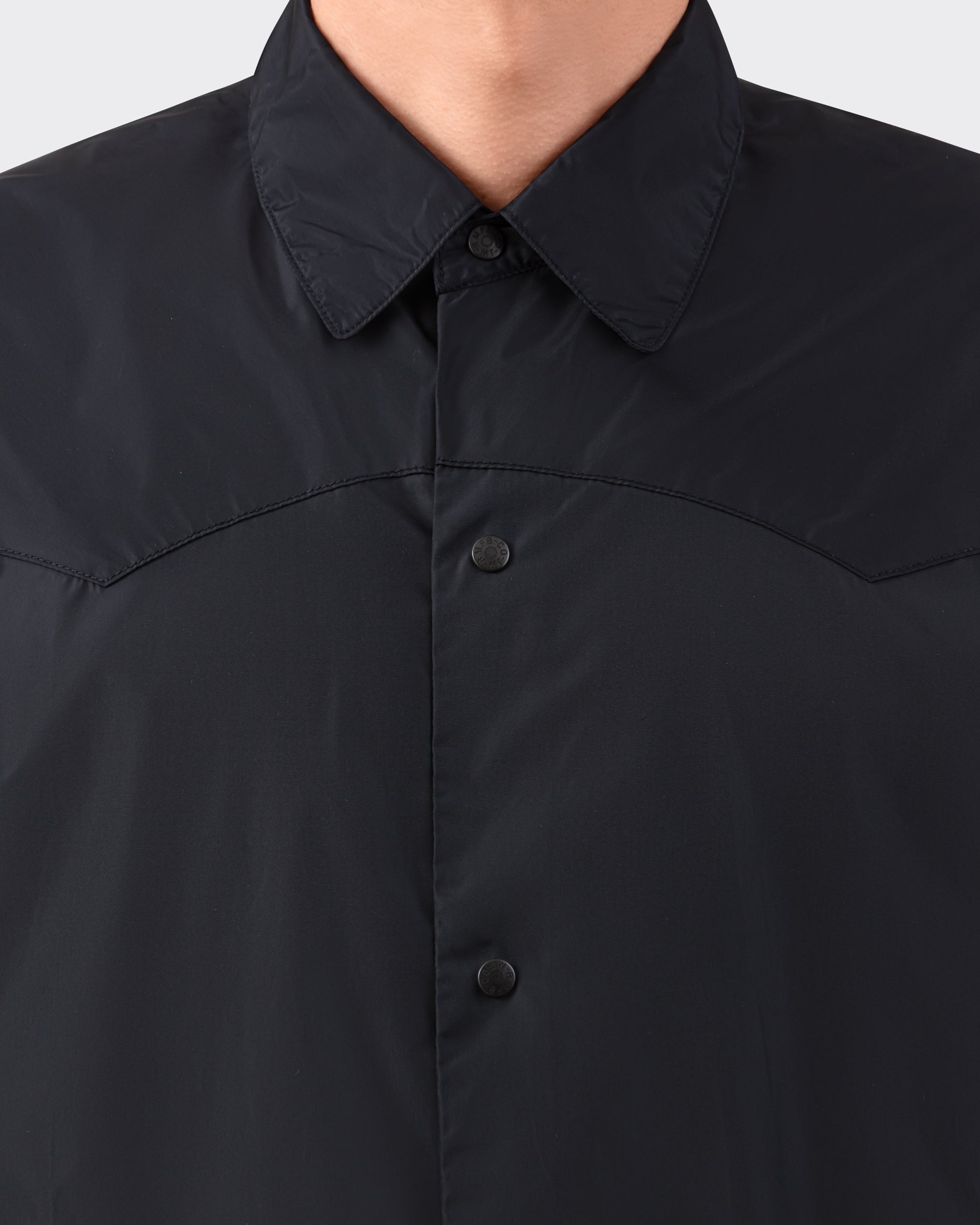 Wind Shirt Rocky Mountain nylon — Made in Japan - details