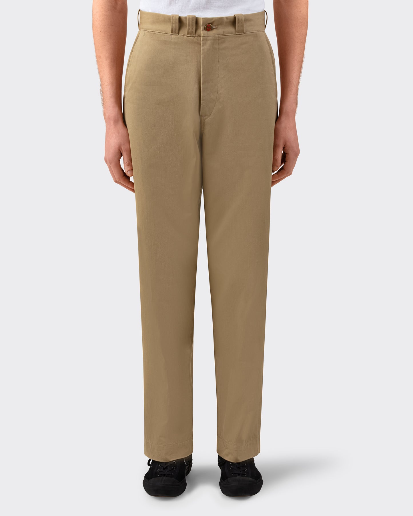 Pantalon chino BIG YANK en coton fil flammé, coloris beige MATT PANTS