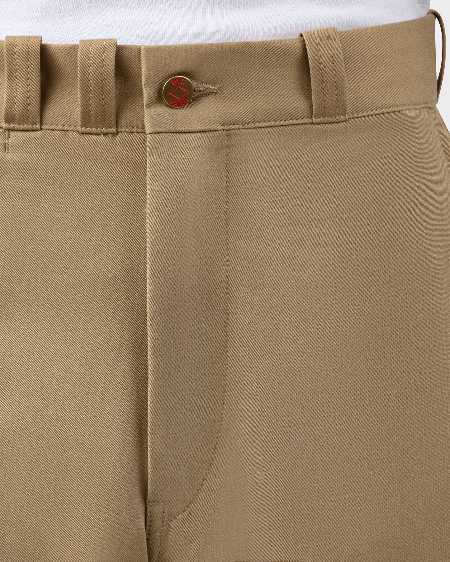 Détail du coton en fil flammé, chino BIG YANK MATT PANTS