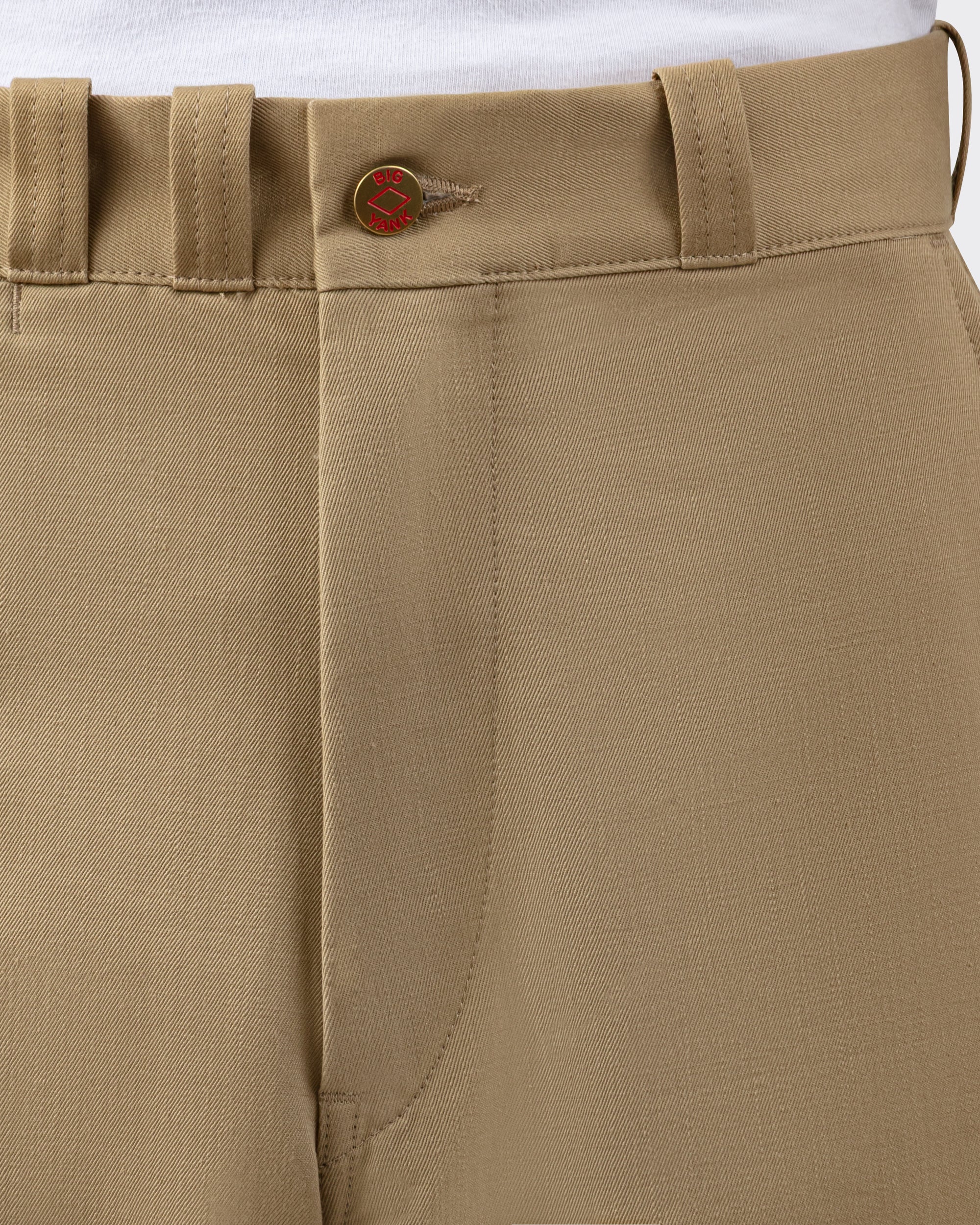 Détail du coton en fil flammé, chino BIG YANK MATT PANTS