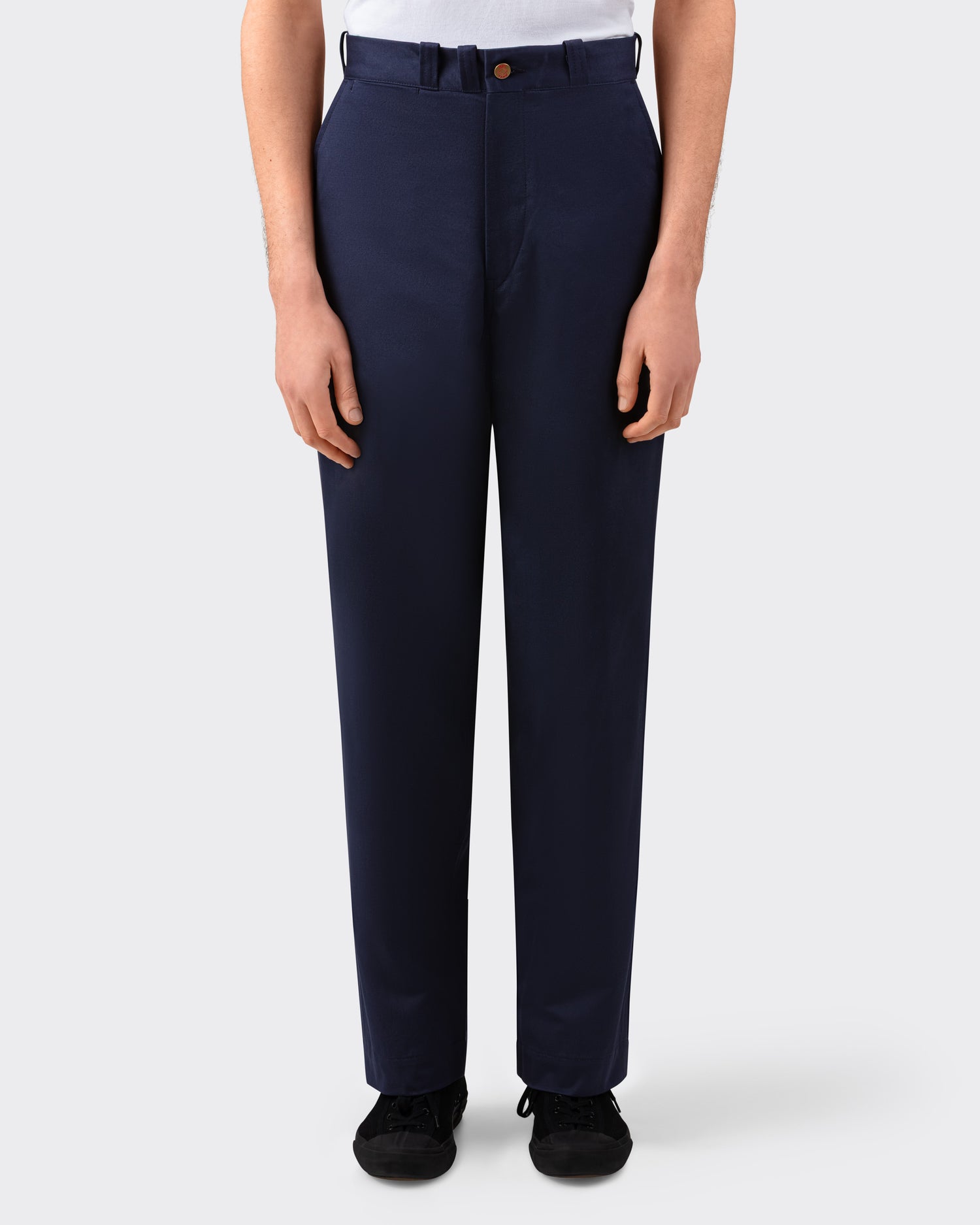 BIG YANK chino in slub cotton, navy colorway