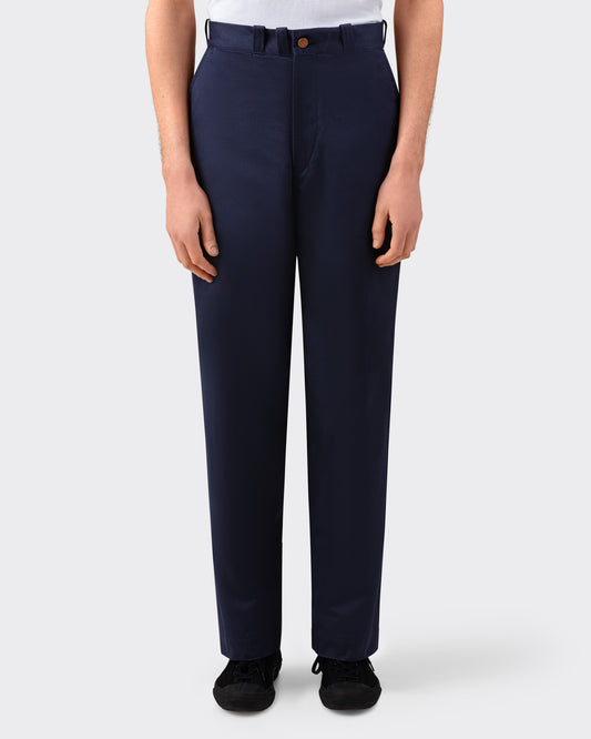BIG YANK chino in slub cotton, navy colorway