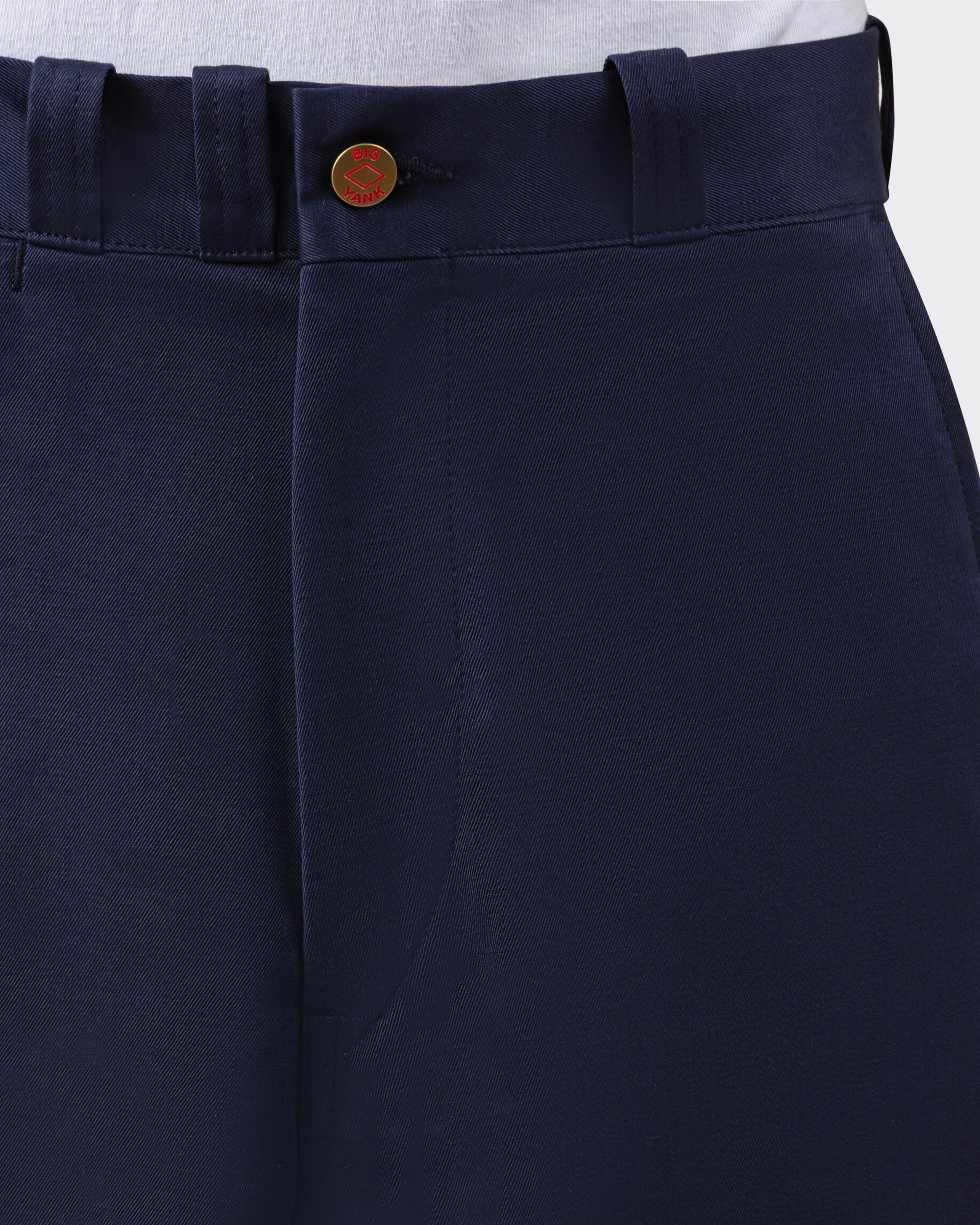 BIG YANK chino worn front view, 1950s American workwear inspired