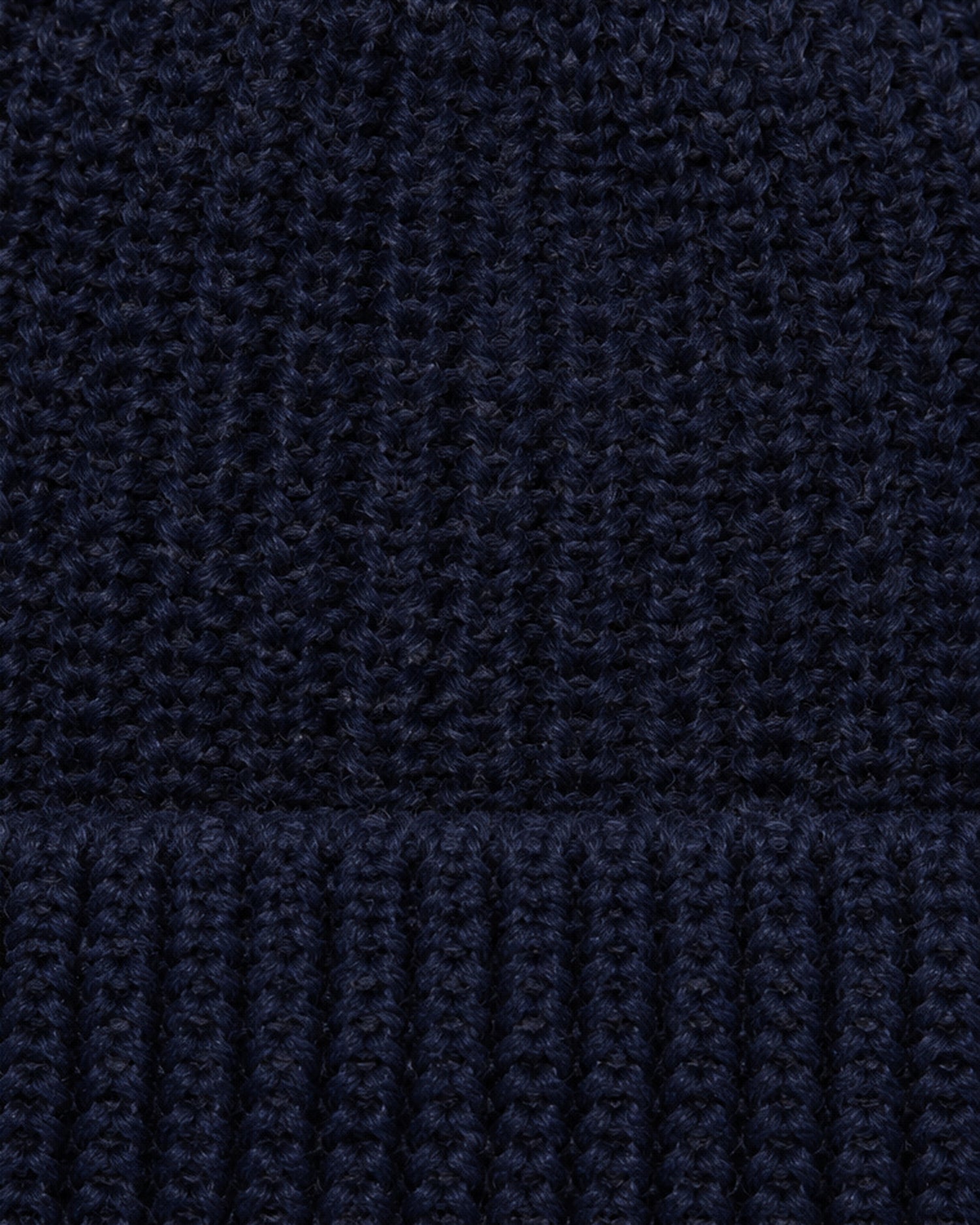 Bonnet à pompon Heimat U Boat en laine vierge marine, vue 2