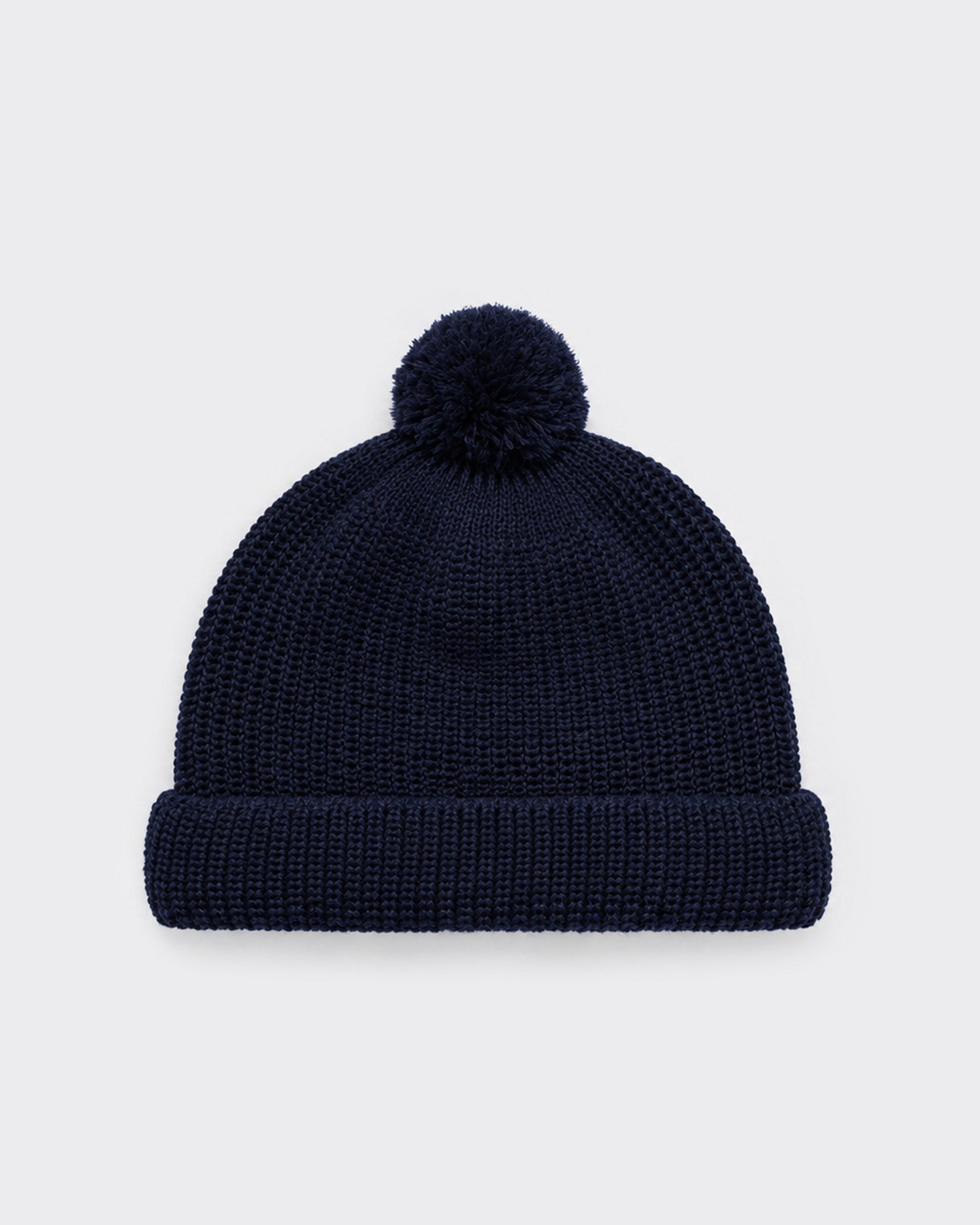 Bonnet à pompon Heimat U Boat en laine vierge marine