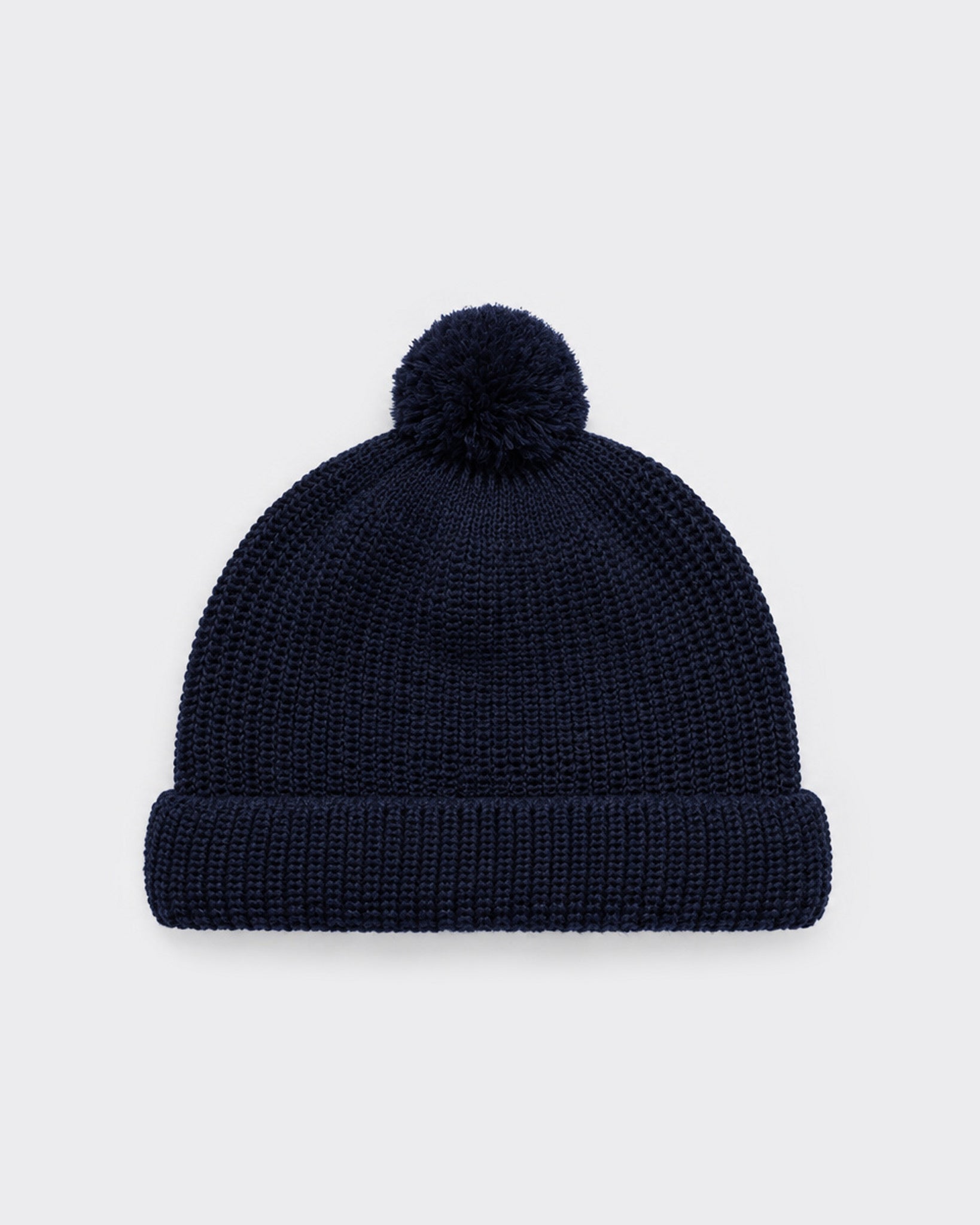 Bonnet à pompon Heimat U Boat en laine vierge marine