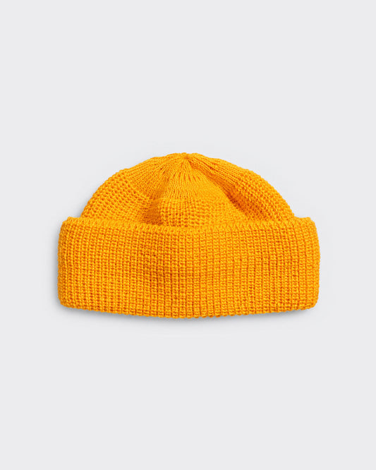 Bonnet Heimat Mechanics en laine vierge jaune