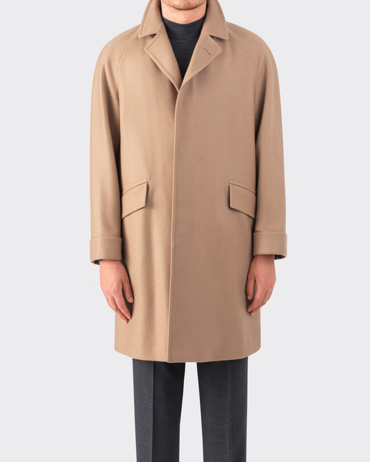 "CORB" Wool & Cashmere Coat : Camel 