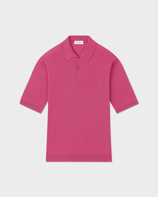 John Smedley Isis Sea Island cotton polo shirt in Roseburn