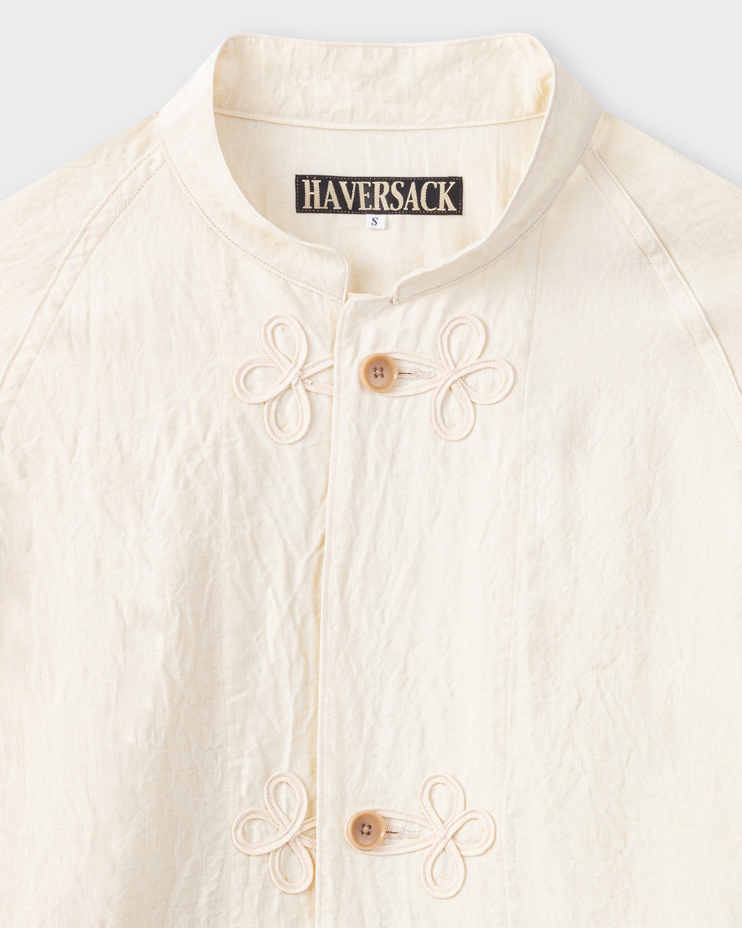 HAVERSACK Linen Mandarin Jacket : Ecru