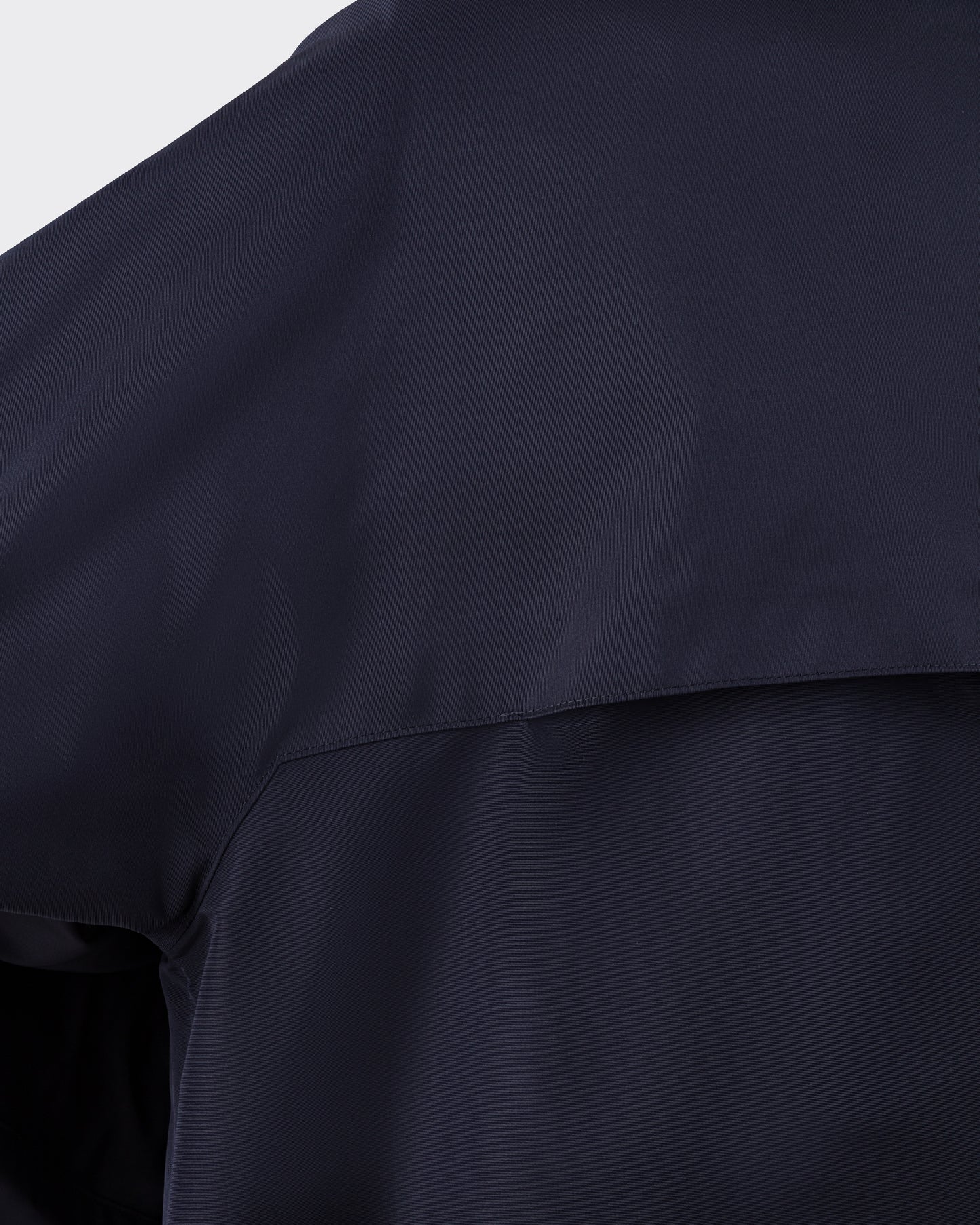 Raglan Silk Overcoat: Navy