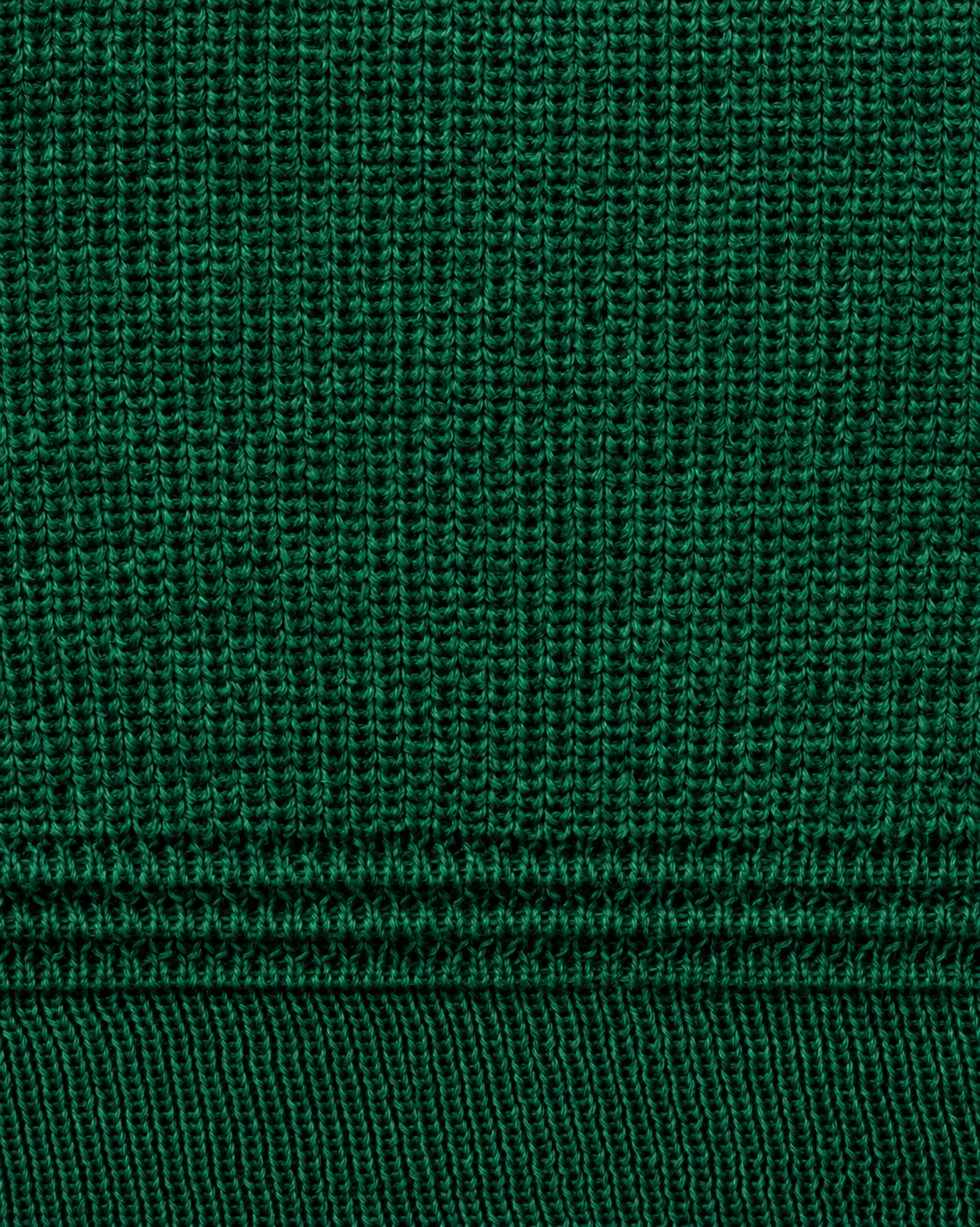 Pull Col Roulotté : Vert Sapin