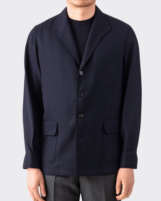 Navy Teba Jacket Justo Gimeno for BEIGE
